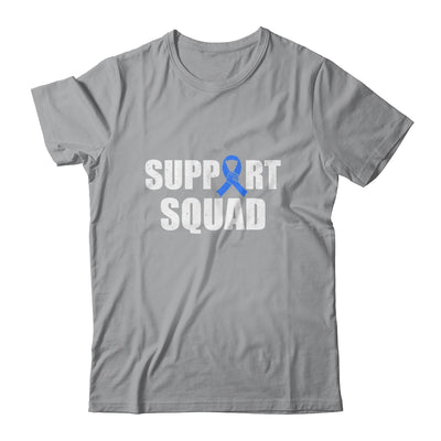 Family Colon Cancer Awareness Blue Ribbon Support Squad T-Shirt & Hoodie | Teecentury.com