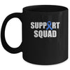 Family Colon Cancer Awareness Blue Ribbon Support Squad Mug Coffee Mug | Teecentury.com