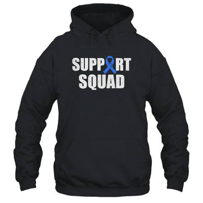 Family Colon Cancer Awareness Blue Ribbon Support Squad T-Shirt & Hoodie | Teecentury.com