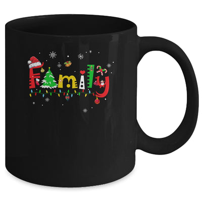Family Letters Christmas Style Love My Family Christmas Mug Coffee Mug | Teecentury.com