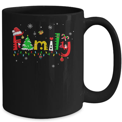 Family Letters Christmas Style Love My Family Christmas Mug Coffee Mug | Teecentury.com