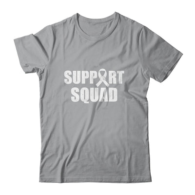 Family Lung Cancer Awareness White Ribbon Support Squad T-Shirt & Hoodie | Teecentury.com