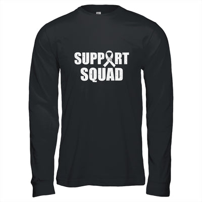 Family Lung Cancer Awareness White Ribbon Support Squad T-Shirt & Hoodie | Teecentury.com