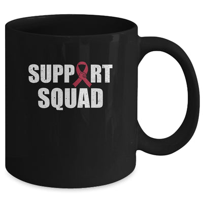 Family Multiple Myeloma Awareness Burgundy Ribbon Support Squad Mug Coffee Mug | Teecentury.com