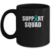 Family Ovarian Cancer Awareness Teal Ribbon Support Squad Mug Coffee Mug | Teecentury.com