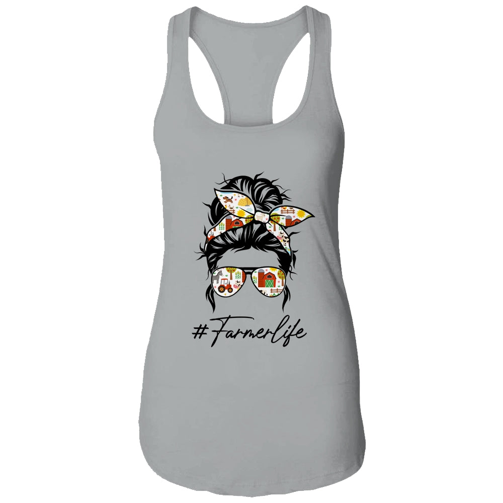 Farm Life Messy Hair Funny Farm Women Girl T-Shirt & Tank Top | Teecentury.com