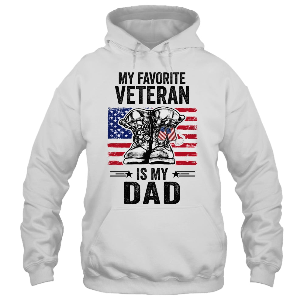 Father Veterans Day My Favorite Veteran Is My Dad T-Shirt & Hoodie | Teecentury.com