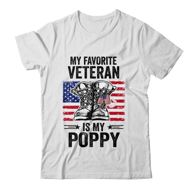 Father Veterans Day My Favorite Veteran Is My Poppy T-Shirt & Hoodie | Teecentury.com