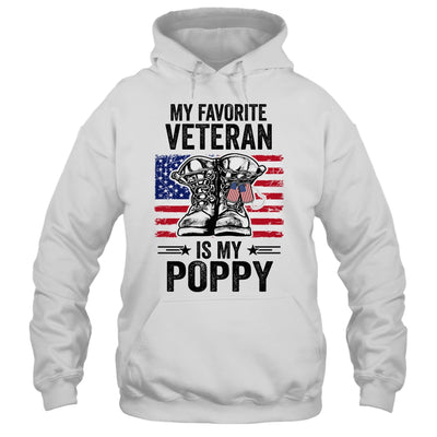 Father Veterans Day My Favorite Veteran Is My Poppy T-Shirt & Hoodie | Teecentury.com