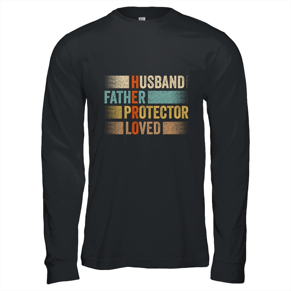 Father's Day Husband Father Protector Loved Hero Dad T-Shirt & Hoodie | Teecentury.com
