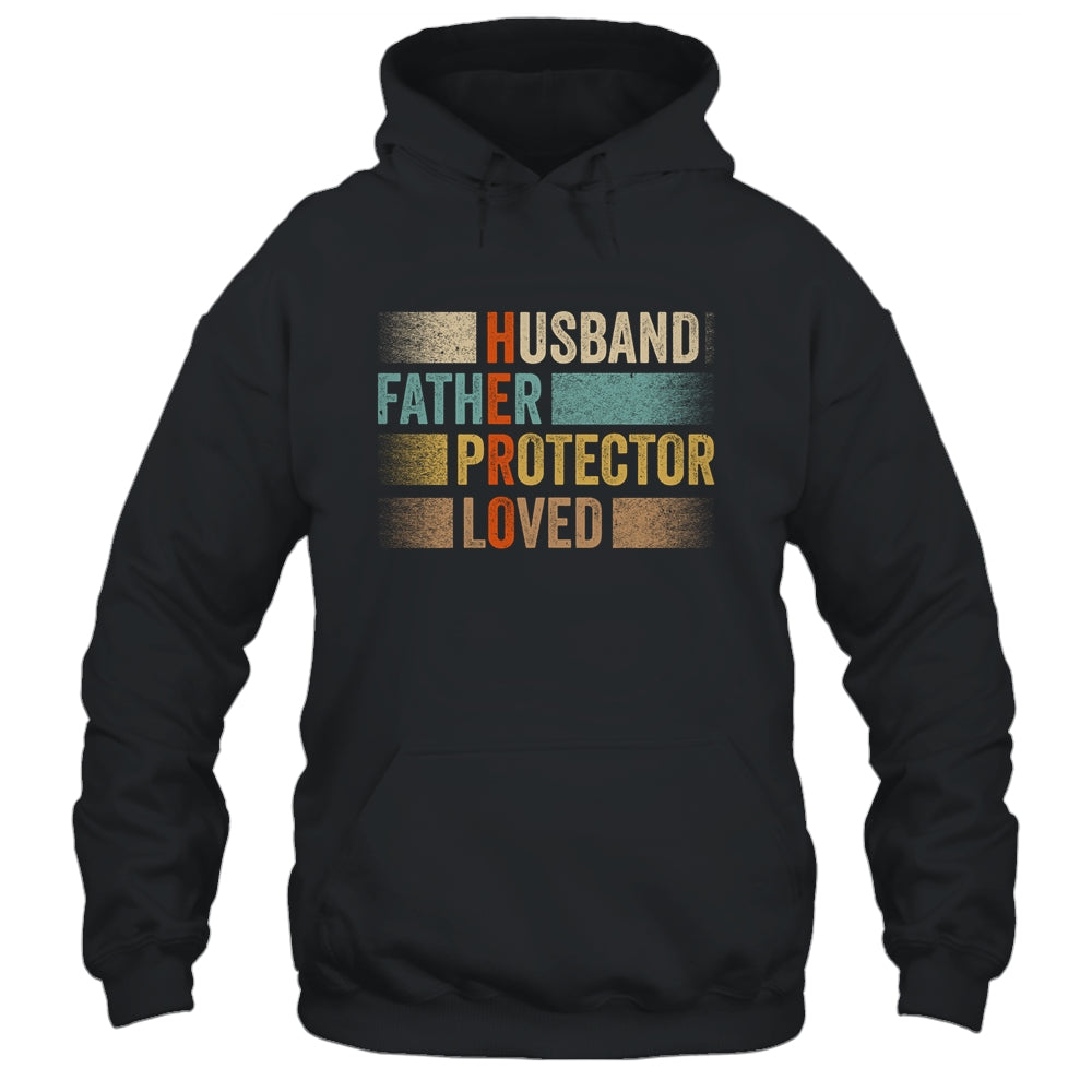 Father's Day Husband Father Protector Loved Hero Dad T-Shirt & Hoodie | Teecentury.com