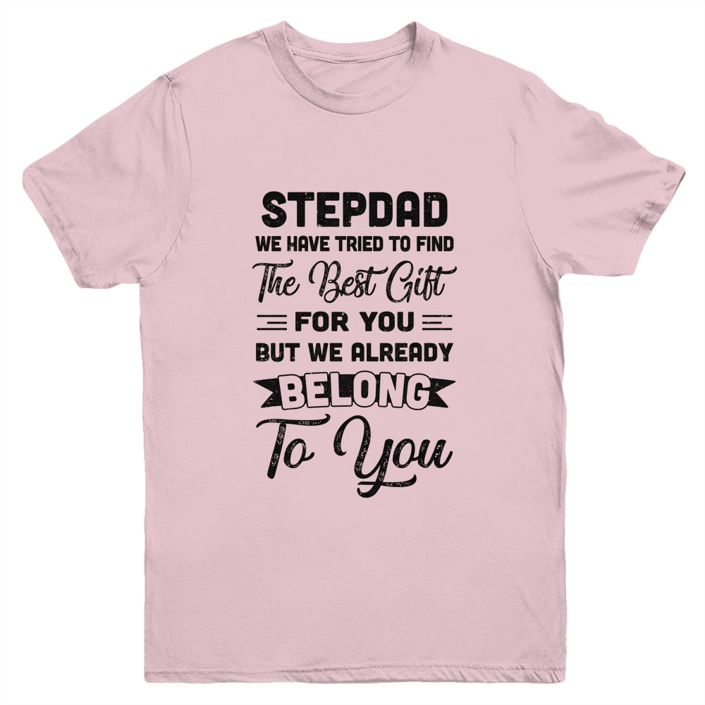 Fathers Day Stepdad From Daughter Son Wife For Bonus Dad Youth Youth Shirt | Teecentury.com
