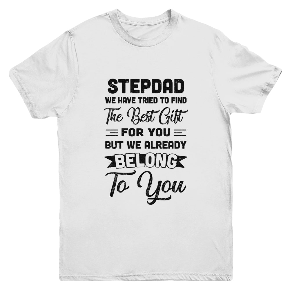 Fathers Day Stepdad From Daughter Son Wife For Bonus Dad Youth Youth Shirt | Teecentury.com