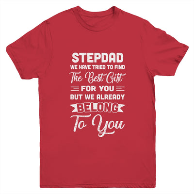 Fathers Day Stepdad From Daughter Son Wife Youth Youth Shirt | Teecentury.com