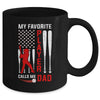 Favorite Tee Ball Player Calls Me Dad USA Flag Father's Day Mug Coffee Mug | Teecentury.com