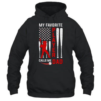 Favorite Tee Ball Player Calls Me Dad USA Flag Father's Day T-Shirt & Hoodie | Teecentury.com