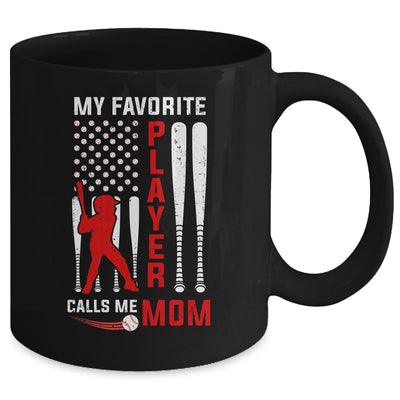 Favorite Tee Ball Player Calls Me Mom USA Flag Mother's Day Mug Coffee Mug | Teecentury.com