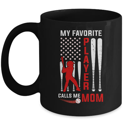 Favorite Tee Ball Player Calls Me Mom USA Flag Mother's Day Mug Coffee Mug | Teecentury.com