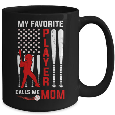 Favorite Tee Ball Player Calls Me Mom USA Flag Mother's Day Mug Coffee Mug | Teecentury.com