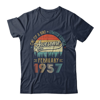 February 1957 Vintage 65 Years Old Retro 65th Birthday T-Shirt & Hoodie | Teecentury.com