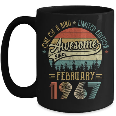 February 1967 Vintage 55 Years Old Retro 55th Birthday Mug Coffee Mug | Teecentury.com