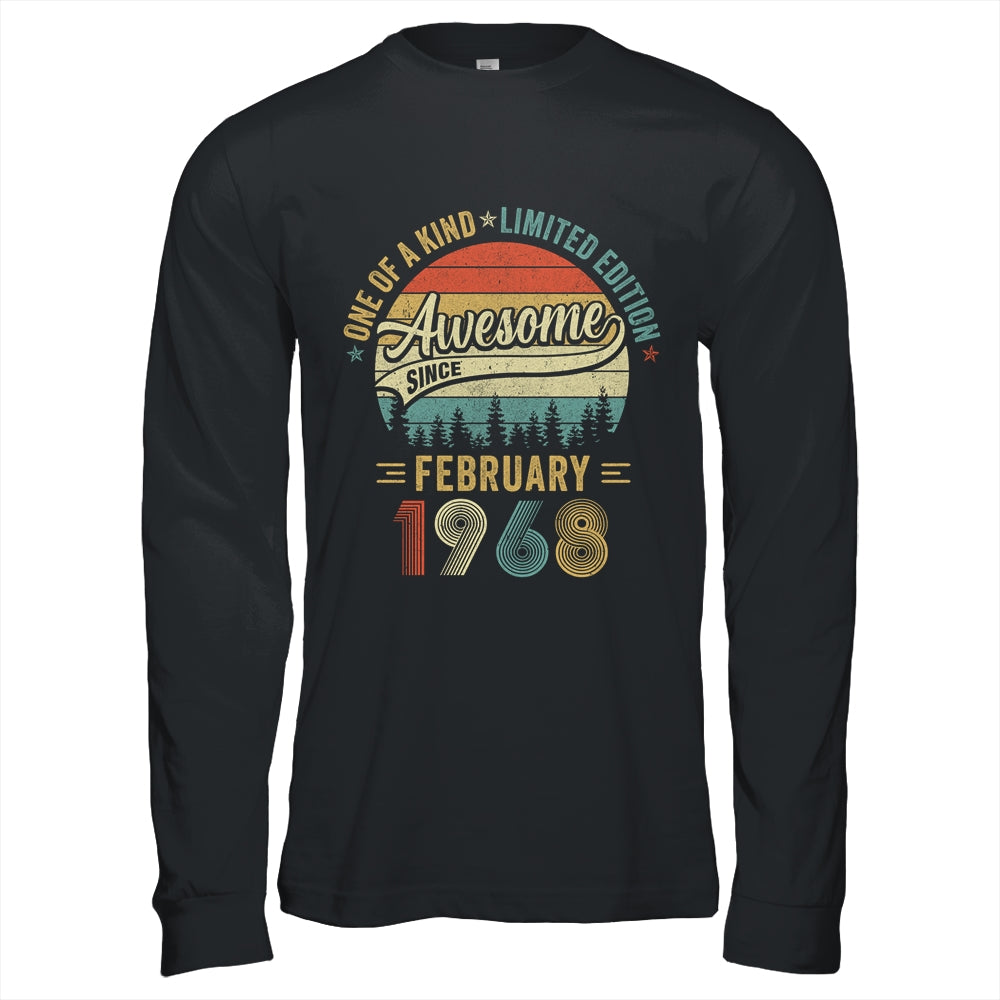 February 1968 Vintage 55 Years Old Retro 55th Birthday Shirt & Hoodie | teecentury