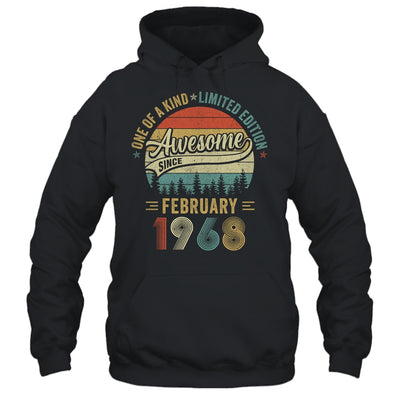 February 1968 Vintage 55 Years Old Retro 55th Birthday Shirt & Hoodie | teecentury