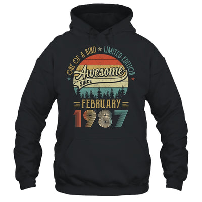 February 1987 Vintage 35 Years Old Retro 35th Birthday T-Shirt & Hoodie | Teecentury.com