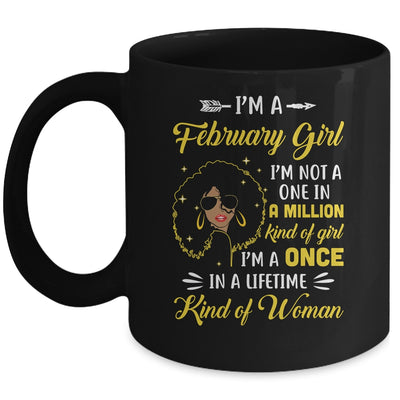 February Birthday Gifts I'm A Queen Black Women Girl Mug Coffee Mug | Teecentury.com