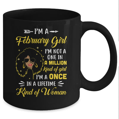 February Birthday Gifts I'm A Queen Black Women Girl Mug Coffee Mug | Teecentury.com