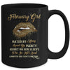 February Girl Birthday Funny Leopard Lips Women Mug Coffee Mug | Teecentury.com