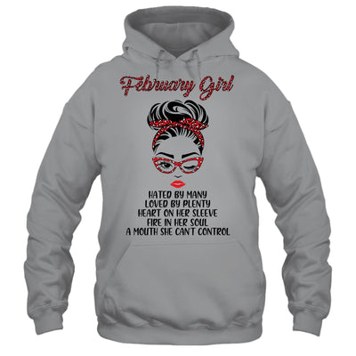 February Girl Hated By Many Loved By Plenty Leopard Women T-Shirt & Tank Top | Teecentury.com
