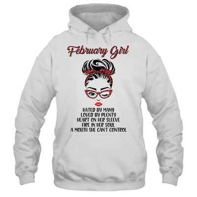 February Girl Hated By Many Loved By Plenty Leopard Women T-Shirt & Tank Top | Teecentury.com