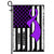 Fibromyalgia Awareness America Flag Purple Ribbon Flag | Teecentury.com