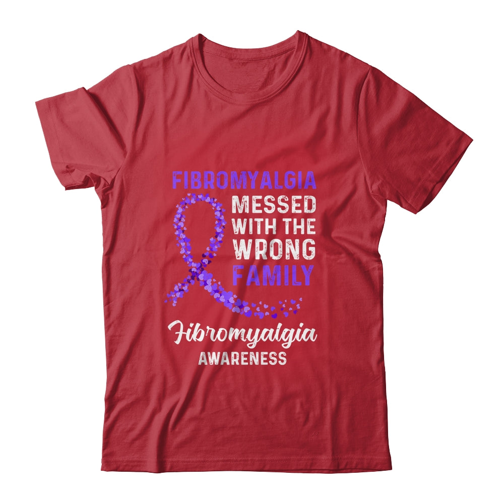 Fibromyalgia Awareness Messed With The Wrong Family Support T-Shirt & Hoodie | Teecentury.com