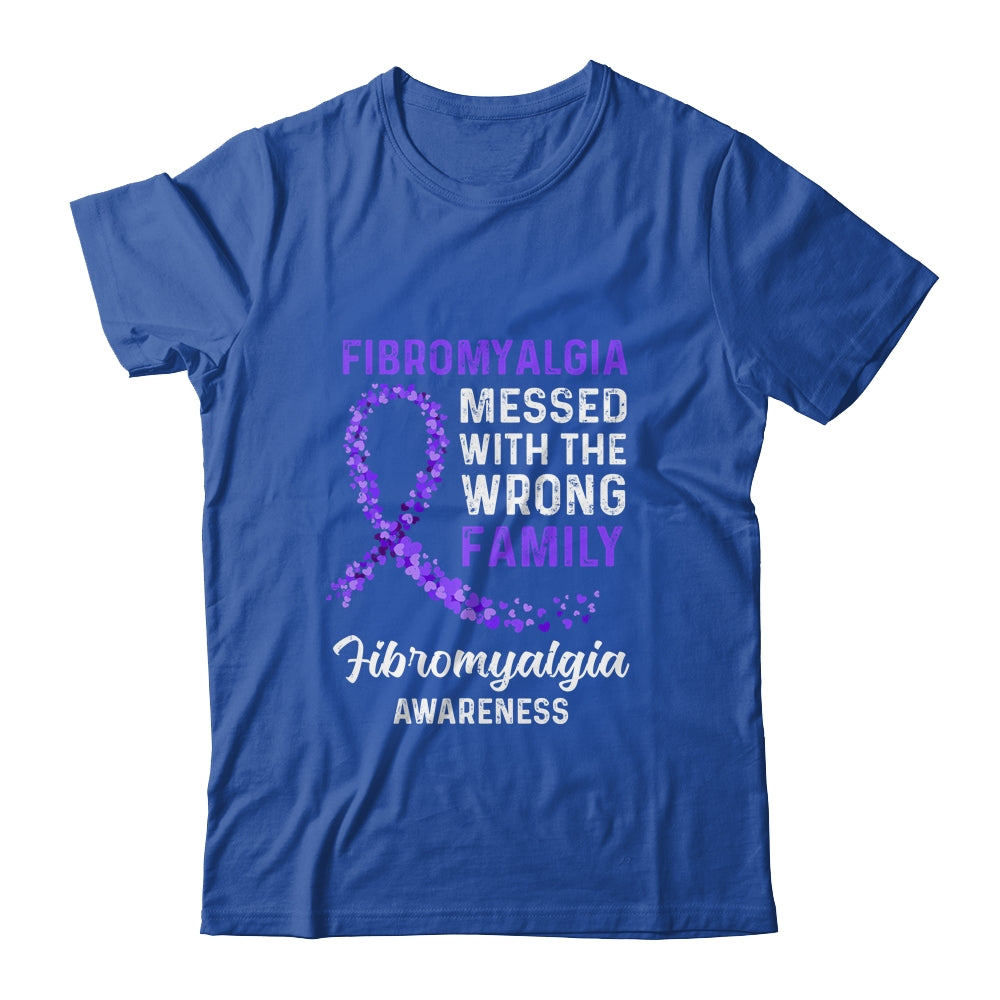 Fibromyalgia Awareness Messed With The Wrong Family Support T-Shirt & Hoodie | Teecentury.com