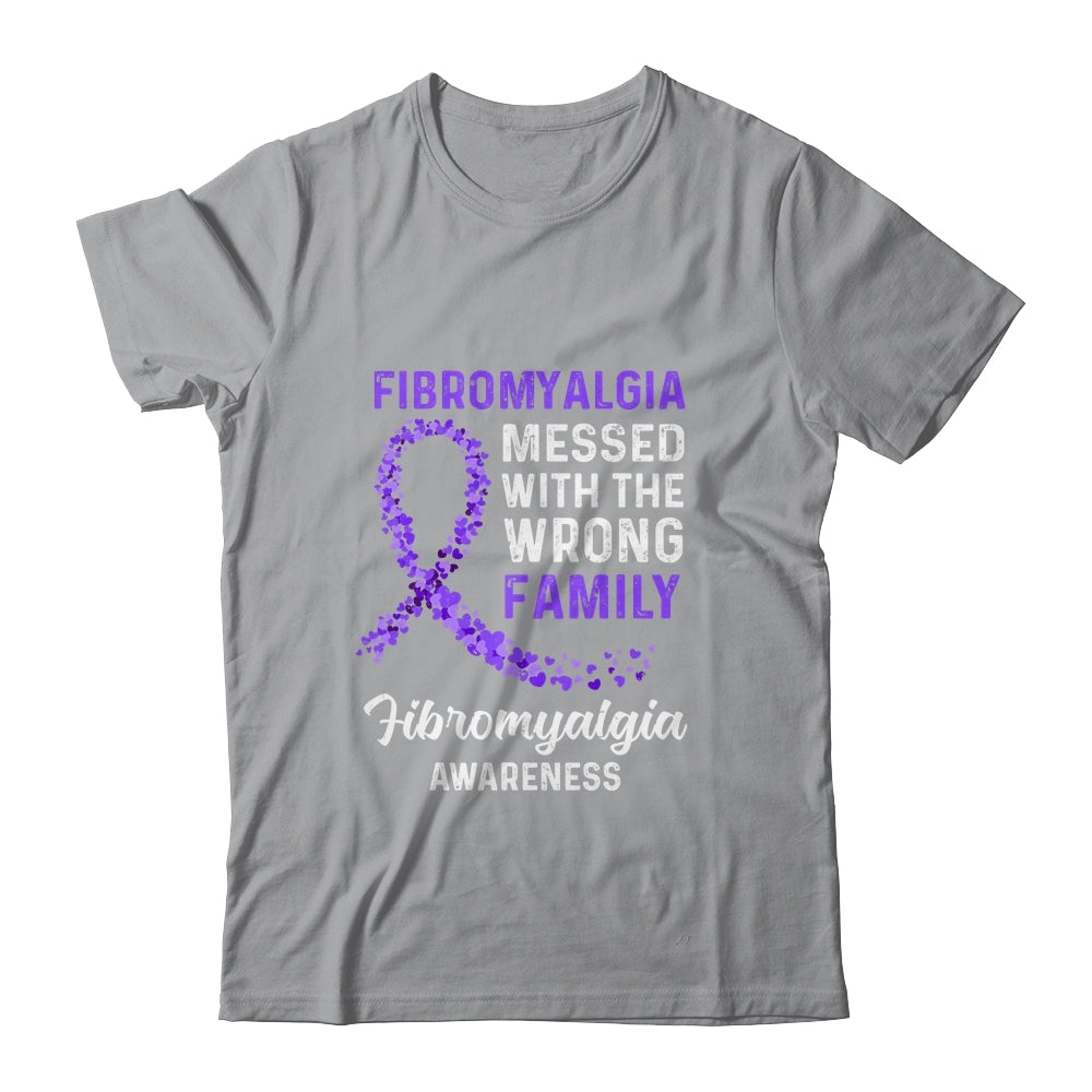 Fibromyalgia Awareness Messed With The Wrong Family Support T-Shirt & Hoodie | Teecentury.com