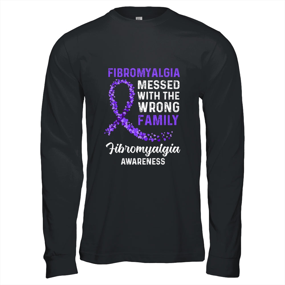 Fibromyalgia Awareness Messed With The Wrong Family Support T-Shirt & Hoodie | Teecentury.com