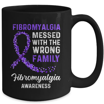 Fibromyalgia Awareness Messed With The Wrong Family Support Mug Coffee Mug | Teecentury.com