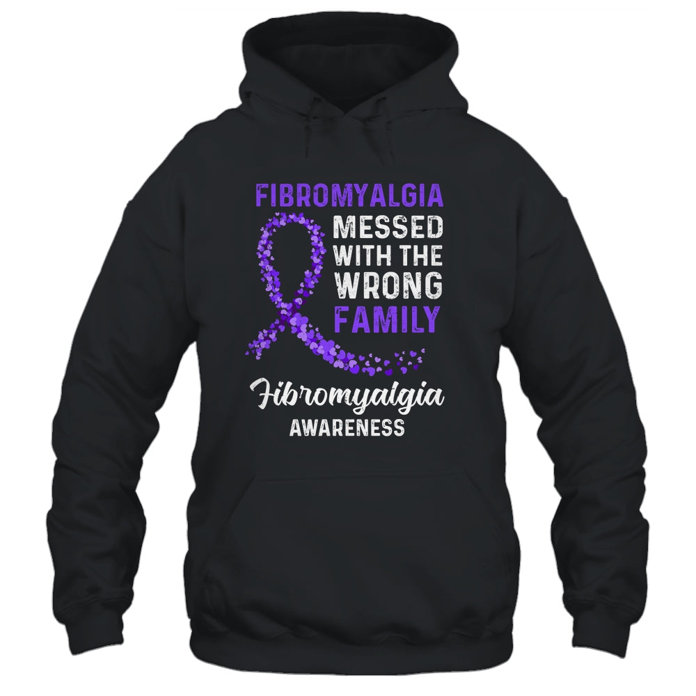 Fibromyalgia Awareness Messed With The Wrong Family Support T-Shirt & Hoodie | Teecentury.com