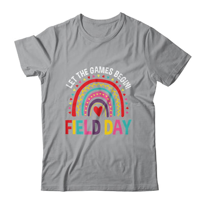 Field Day Let The Games Begin Colors Rainbow Girls Teachers Shirt & Tank Top | teecentury