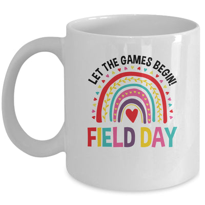 Field Day Let The Games Begin Rainbow Colors Teachers Girls Mug | teecentury