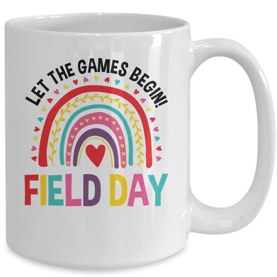 Field Day Let The Games Begin Rainbow Colors Teachers Girls Mug | teecentury