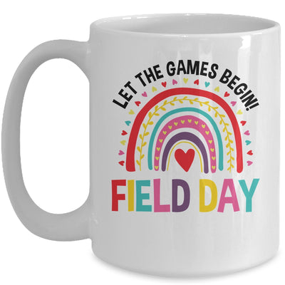 Field Day Let The Games Begin Rainbow Colors Teachers Girls Mug | teecentury