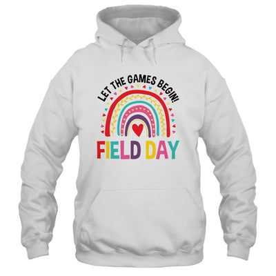 Field Day Let The Games Begin Rainbow Colors Teachers Girls Shirt & Tank Top | teecentury