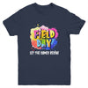 Field Day School Rainbow Color Splash Let The Games Begin Youth Shirt | teecentury
