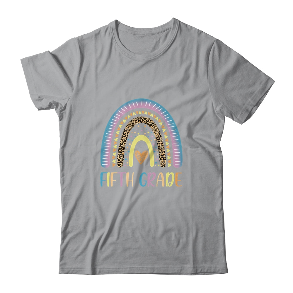 Fifth Grade Rainbow Leopard Girls Teacher Team 5th Grade T-Shirt & Tank Top | Teecentury.com
