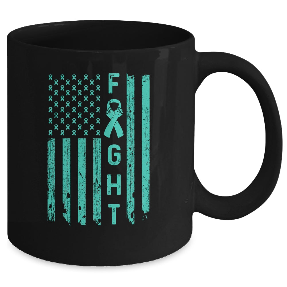 Fight Addiction Recovery Awareness US Flag Mug Coffee Mug | Teecentury.com