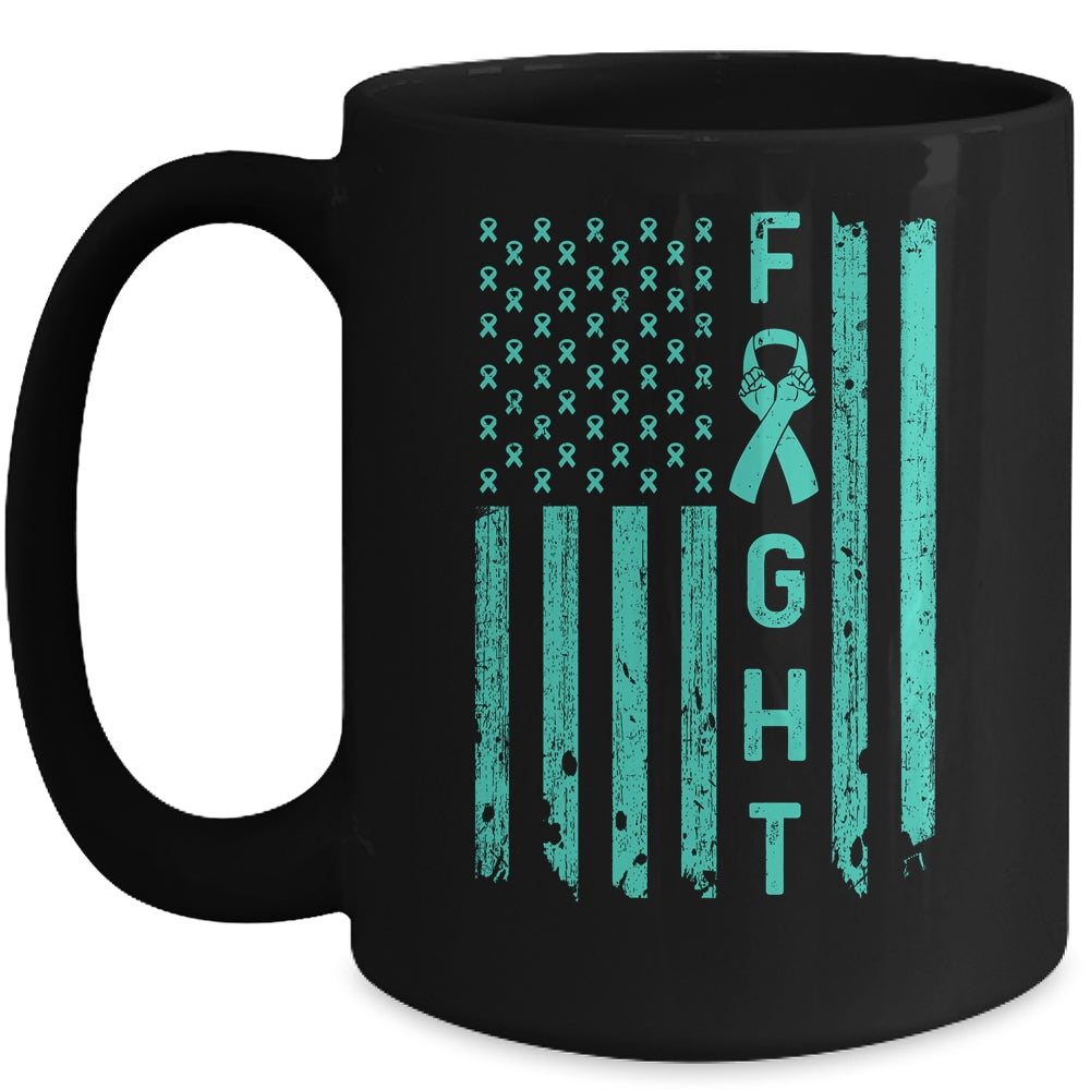 Fight Addiction Recovery Awareness US Flag Mug Coffee Mug | Teecentury.com