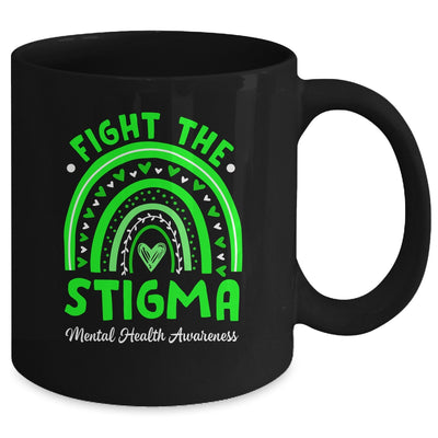 Fight The Stigma Mental Health Awareness Support Rainbow Mug | teecentury